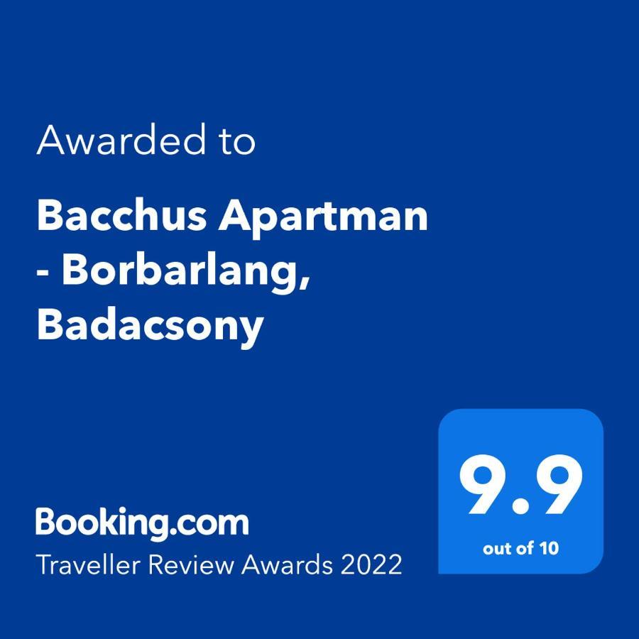 Bacchus Apartman - Borbarlang, Badacsony Badacsonytomaj Bagian luar foto